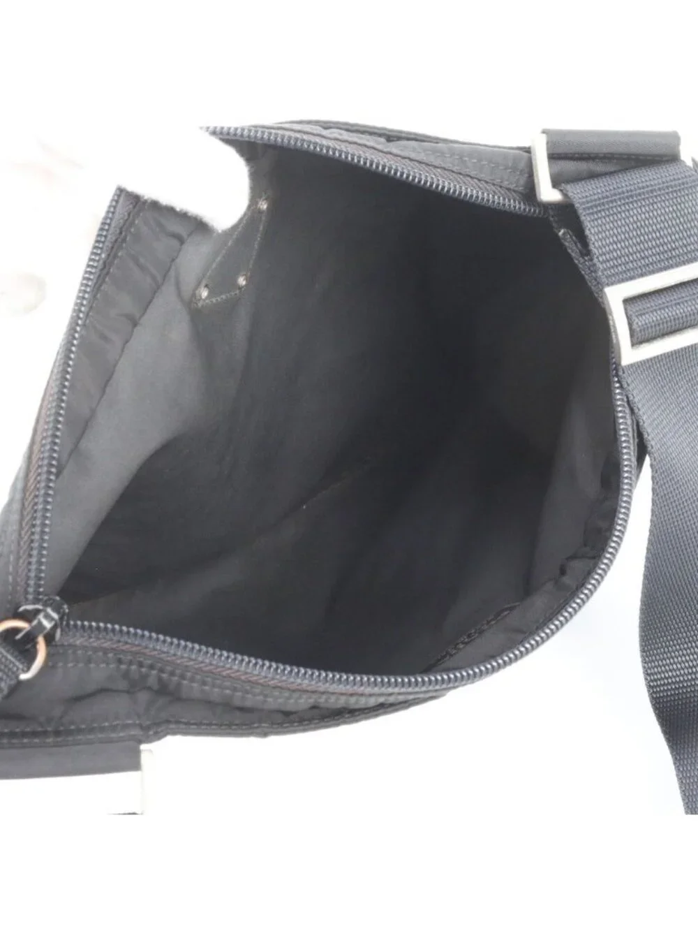 Prada White Tessuto Nylon Triangle Logo Shoulder Bag Crossbody Messenger